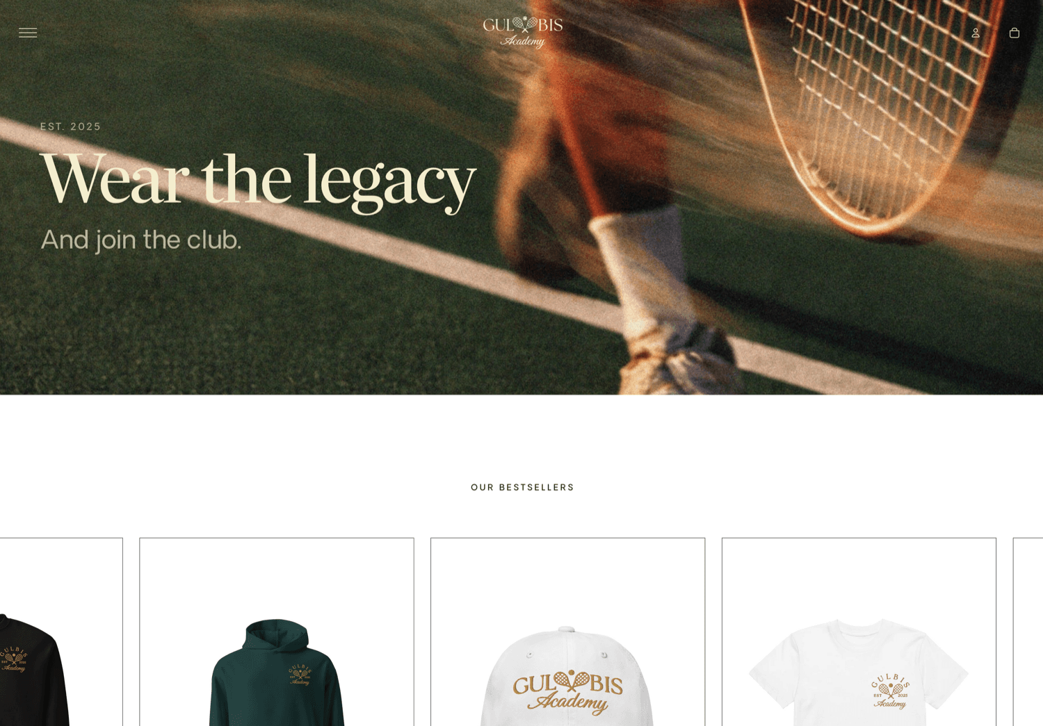 Gulbis Academy — Full store build · Shopify